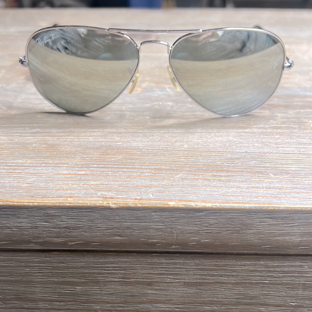 Ray-Ban Large Aviator Metal Mirrored Sunglasses
